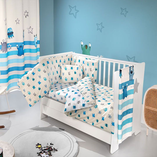 Saint Clair Baby Crib Bedding Set 3pcs Blue