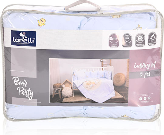 Lorelli Set Für Krippe Lily Ballerina Bear Rosa 5Stück