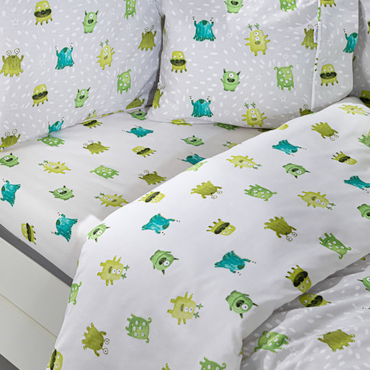 Saint Clair Baby Crib Bedding Set 3pcs Lime