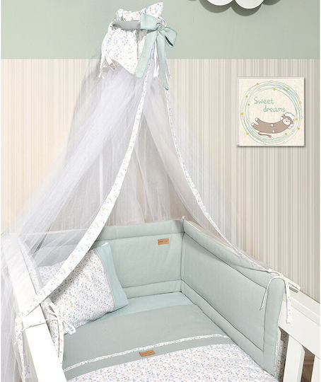 Baby Oliver Baby Crib Bedding Set 2pcs Green