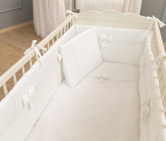 Funna Baby Σετ Κούνιας Premium Λευκό 3τμχ