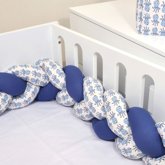 Nautica Baby Crib Bedding Set Octopus 3pcs Blue