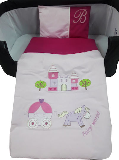 Beboulino Set Pentru Patut Burgundy 3buc piese