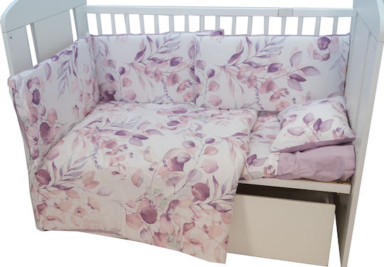 Nona Bebe Baby Crib Bedding Set 3pcs Lila