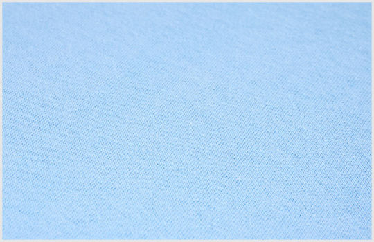 Sensillo Baby Sheet Crib Flannel Light Blue 140x70cm