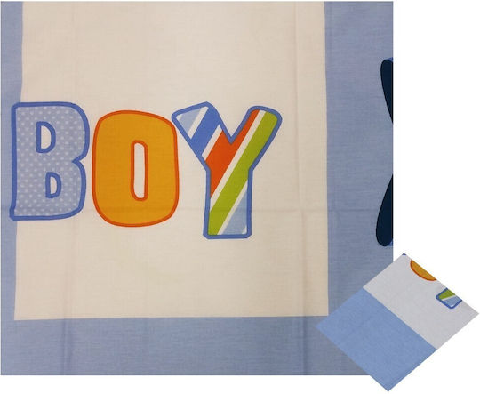 Beboulino It's a Boy Blue Fitted Baby Sheets 95x150cm