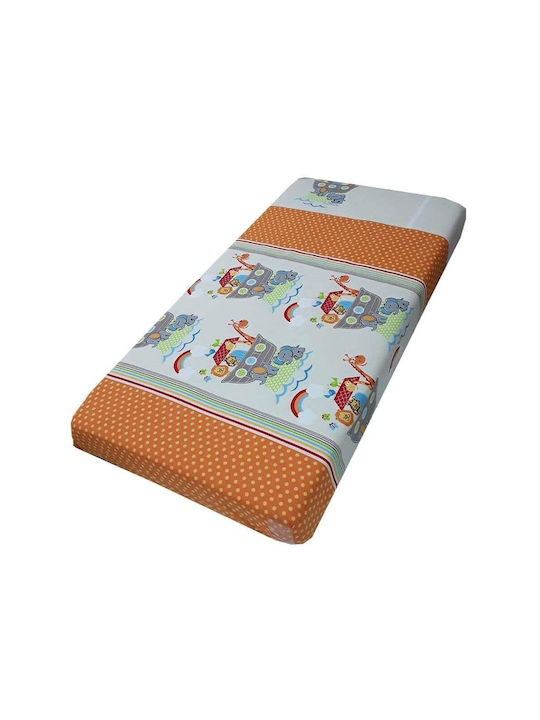 Beboulino με Λάστιχο Ark Πορτοκαλί 60x120εκ.