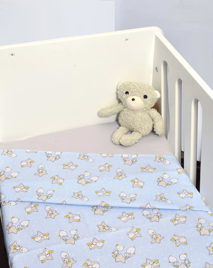 Baby Oliver Σετ Βρεφικά Σεντόνια Λίκνου Βαμβακερά Πολύχρωμα 80x100εκ. 2τμχ