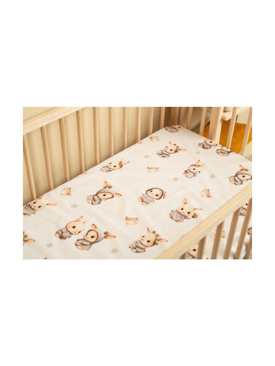 Sensillo Baby Sheet Crib Cotton 60x120cm