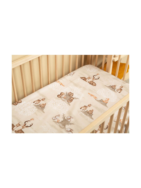 Sensillo Baby Sheet Crib Cotton 60x120cm