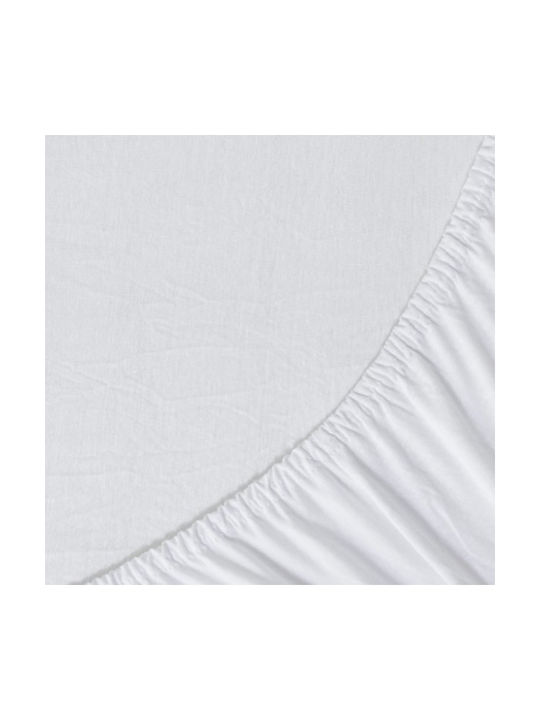 Nima Baby Sheet Crib Cotton Fitted White 70x140cm