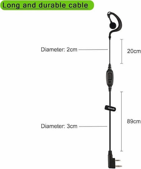 Retevis EEK004 Ακουστικό Walkie Talkie