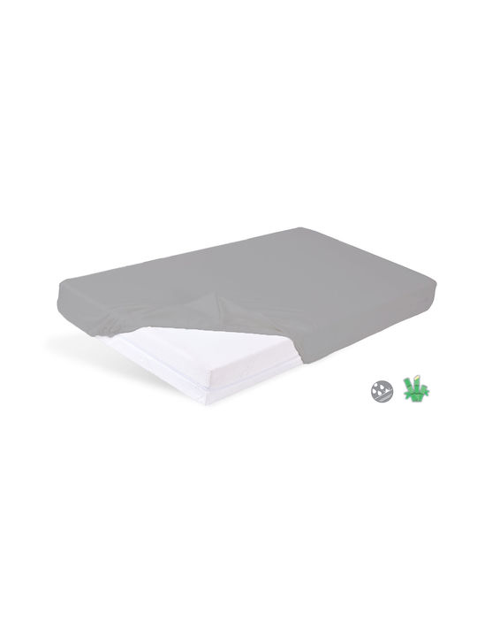 Matex Бебешки Чаршаф За Количка Памук Зелен 70x140бр
