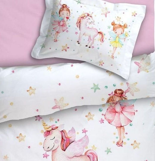 Anna Riska Iris Комплект Бебешки Чаршафи За Количка Памучни Бели 120x160бр 3бр