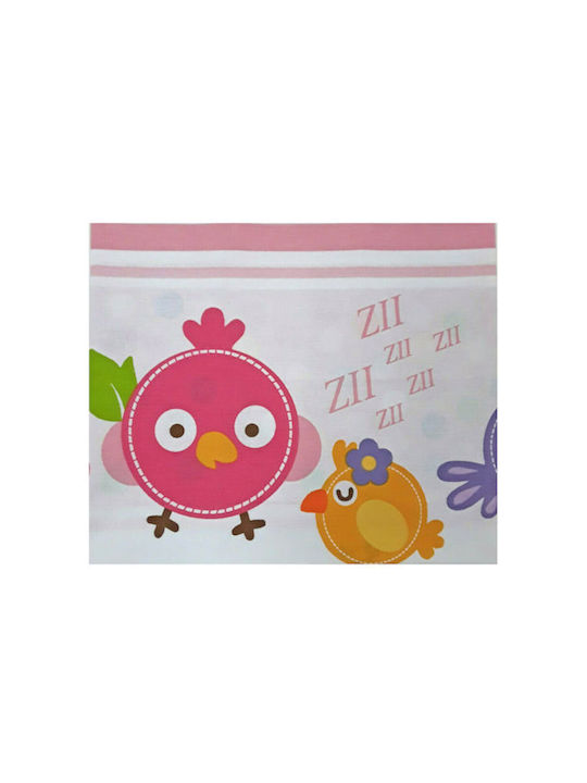 Beboulino Lovely Birds Ροζ 60x100εκ.