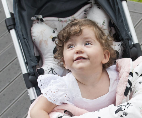 La Millou Kopfkissen Kinderwagen Rosa