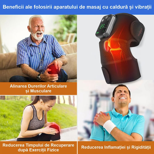 Zenifique Dispozitiv de masaj pentru picioare cu Vibrație și funcție de încălzire Neagră