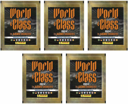 Panini FIFA World Class 2024 Stickers + Album For Children 5+ Years 21 Pieces