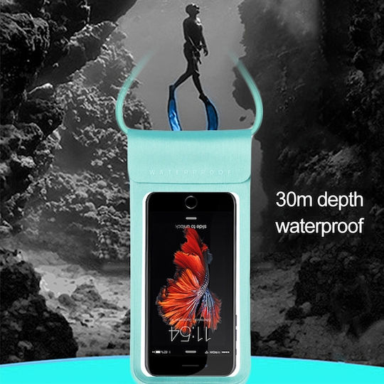 Waterproof Mobile Phone Bag Touch Screen Outdoor Swimming Diving Mobile Phones 5.1 To 6 Inches Pink Red