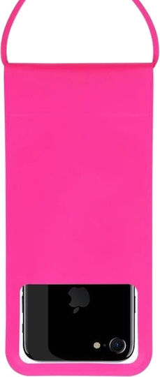 Waterproof Mobile Phone Bag Touch Screen Outdoor Swimming Diving Mobile Phones 5.1 To 6 Inches Pink Red