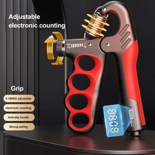 Verstellbarer Griff Finger - Hand Trainer Gray mit Widerstand bis 0.16kg