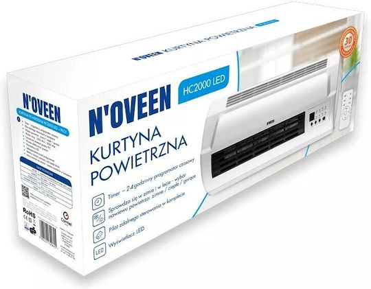 N'Oveen Led Θερμοπομπός Τοίχου 2000W Λευκός