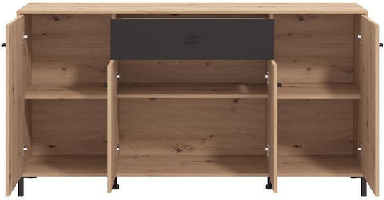 Мебели за съхранение Avignon Avignon дървен Artisan Oak, Black 170x40x90см