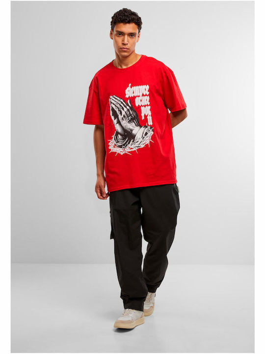Mj Gonzales Mjg Heavy Oversized Tee Pray You Cityred Fw25 Mjg12155-00491