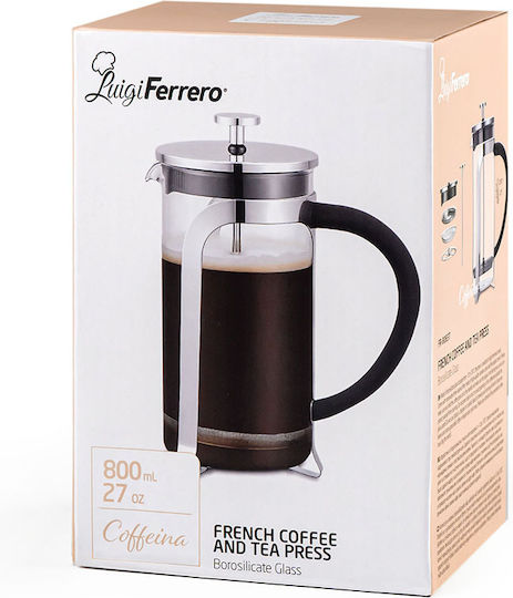 Luigi Ferrero Manual Filter Coffee Maker Stainless Steel Silver 800ml