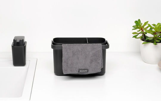 Brabantia 1009457 Cleaning Accessories Box Sink Handle Sinkside Dark Grey