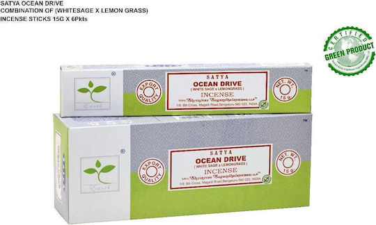 Earth Satya Incense Sticks Ocean Drive Φασκόμηλο & Λεμονόχορτο
