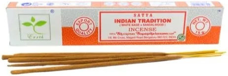 Earth Satya Indian Tradition Тамян Пръчици Салвия и Сандалово Дърво
