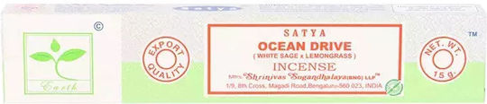 Earth Satya Incense Sticks Ocean Drive Φασκόμηλο & Λεμονόχορτο