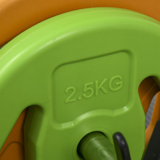HomCom Straight Bar Ø28mm 20kg 28cm Length without Collar