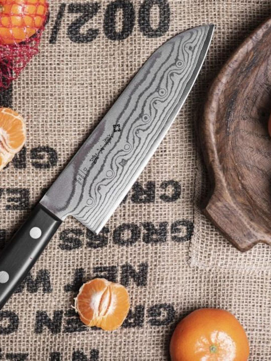 Tojiro Damascus Santoku Knife 17cm Vg-10 Steel 37 Layers