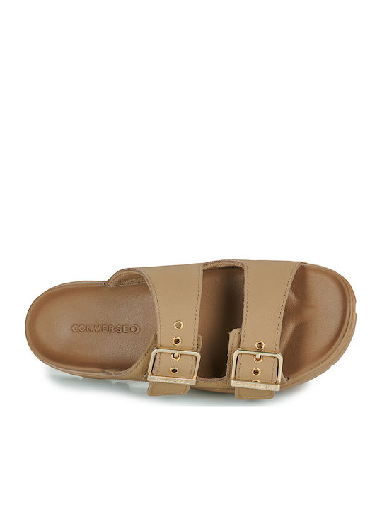 Women's Flat Sandals Flatforms in Brown Color