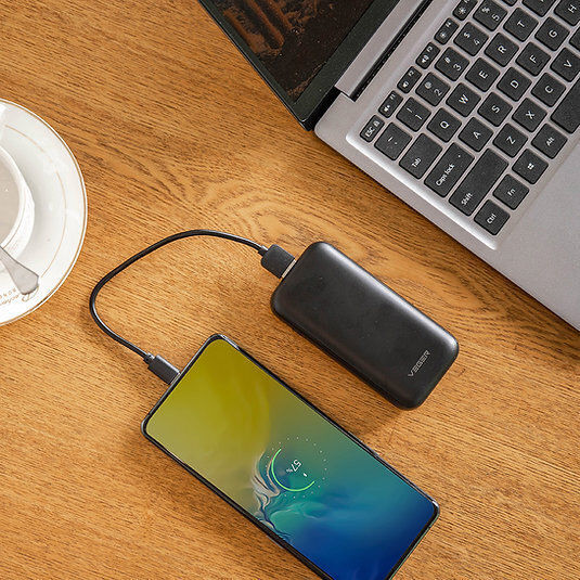 Veger S10 Power Bank 10000mAh 20W with USB-A Port and USB-C Port Power Delivery / Quick Charge 3.0 Black