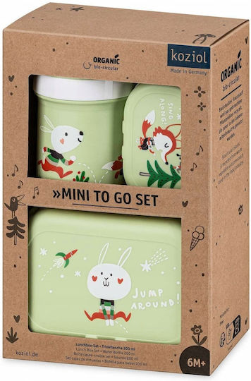 Koziol Feeding Set made of Melamine Green 3pcs