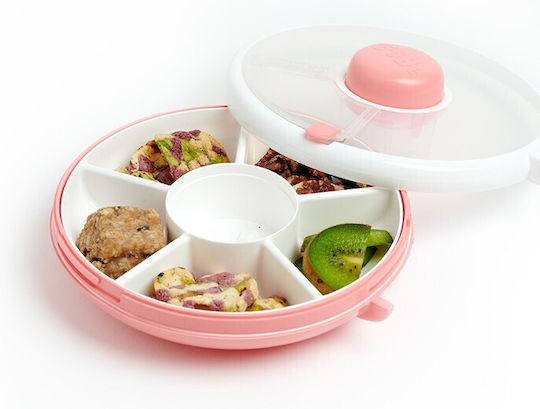 GoBe Kinderteller Snack Spinner aus Plastik Rosa
