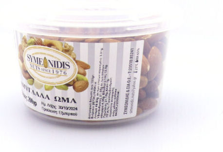 Συμεωνίδης Αμύγδαλα Ωμά Ψίχα Χωρίς Αλάτι 200gr
