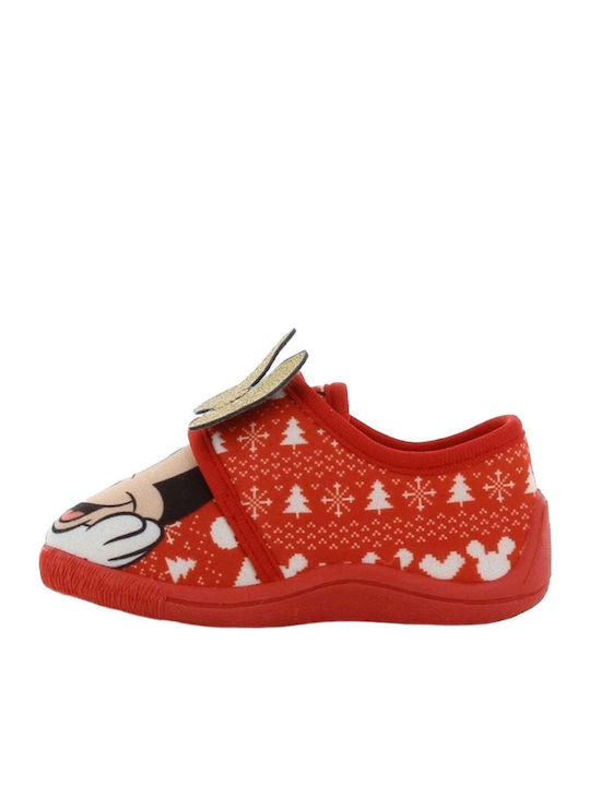 Kids Slippers Red Minnie Mouse