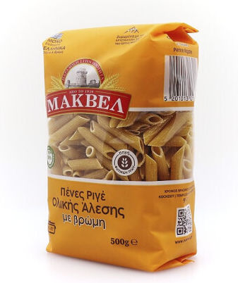 Μακβελ Πένες με Βρώμη Ολικής Άλεσης 500gr