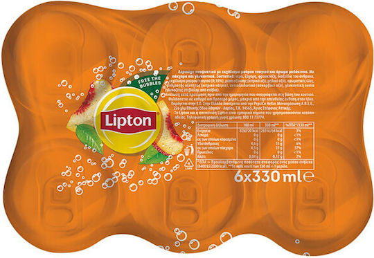 Lipton Ice Tea Peach with Carbonation in Box 6x330ml