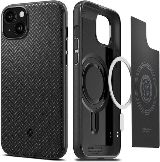 Spigen Mag Armor Umschlag Rückseite Silikon Schwarz (iPhone 16)