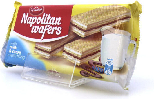 Vincinni Wafer Lapte Lapte și cremă de cacao 160gr