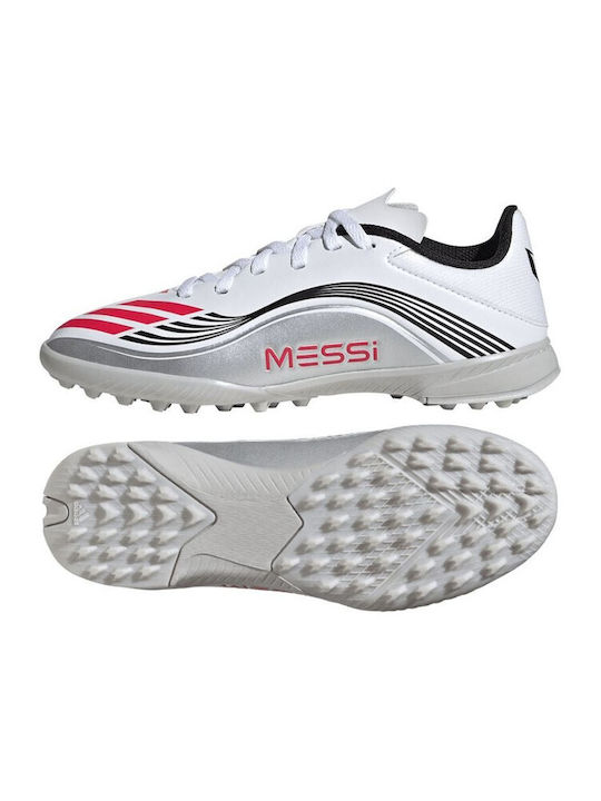 F50 Messi League TF Kids Soccer Cleats And Shoes Turf White