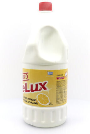de Lux Χλωρίνη σε Υγρή Μορφή με Άρωμα Λεμόνι 2x1lt
