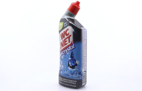 Wc Net Crystal Gel Καθαρισμού Λεκάνης με Άρωμα Blue Fresh 750ml