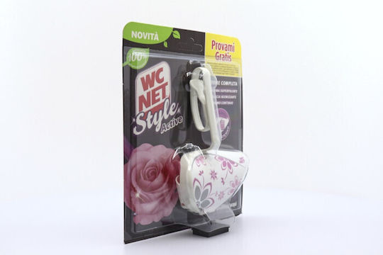 Wc Net Style Crystal Block Toilette mit Duft rosa Blumen 36.5gr