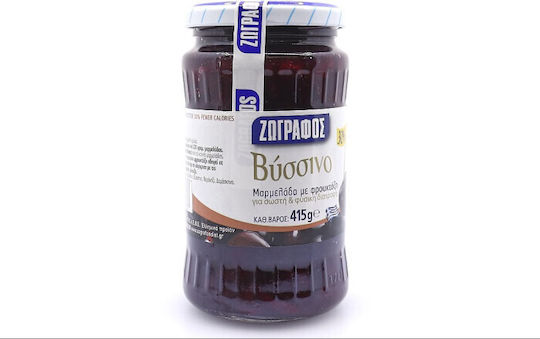 Zografos Jam With Fructose Sour Cherry No Sugar Added 415gr